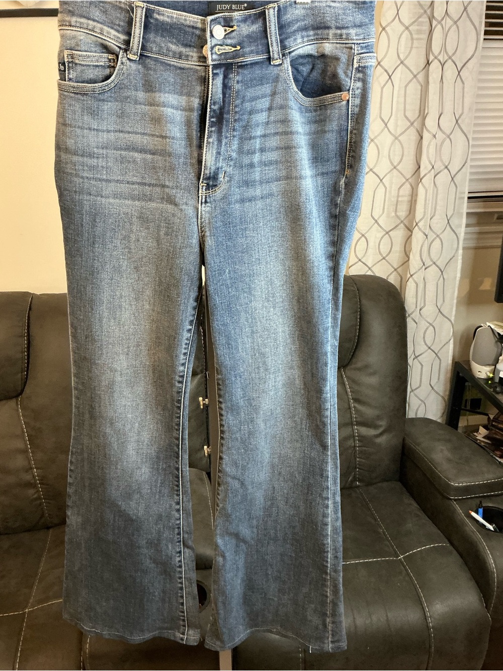 Judy Blue Dark to Light Wash Flare Jeans